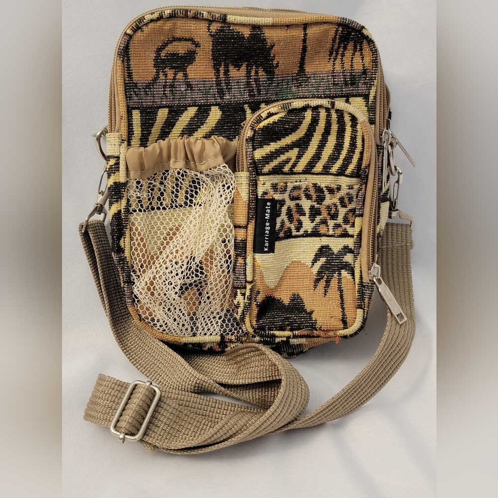 Karriage-Mate Wildlife/Safari Patterned Crossbody Bag - Picture 1 of 12